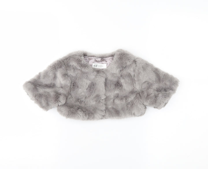 H&M Girls Grey   Jacket  Size 5 Years