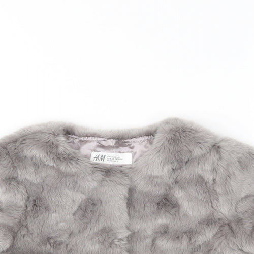 H&M Girls Grey   Jacket  Size 5 Years