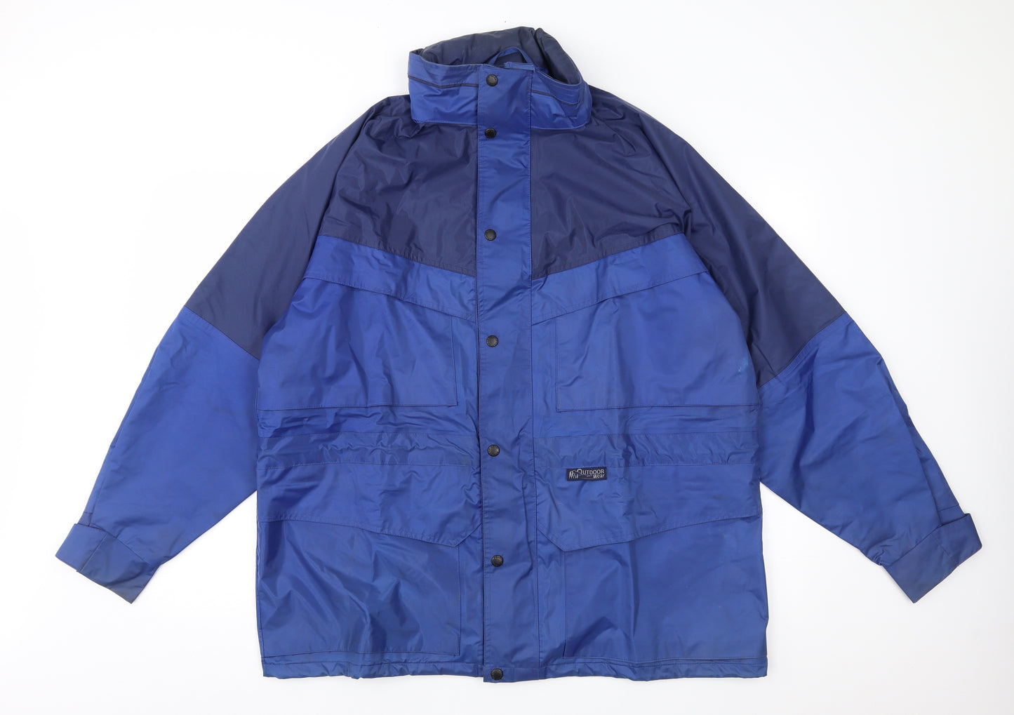 Outdoor Wear Mens Blue   Rain Coat Coat Size L