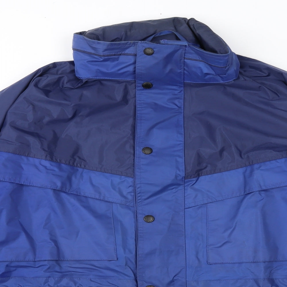 Outdoor Wear Mens Blue   Rain Coat Coat Size L