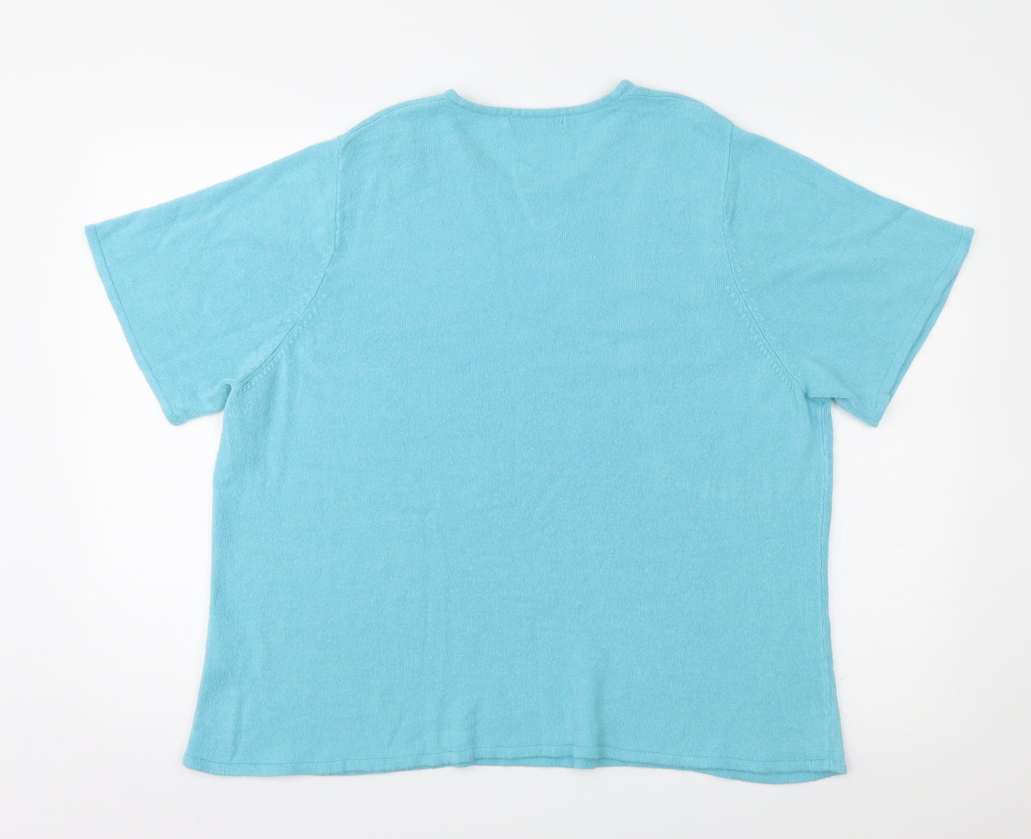Bonmarché Womens Blue  Knit Pullover Jumper Size XL