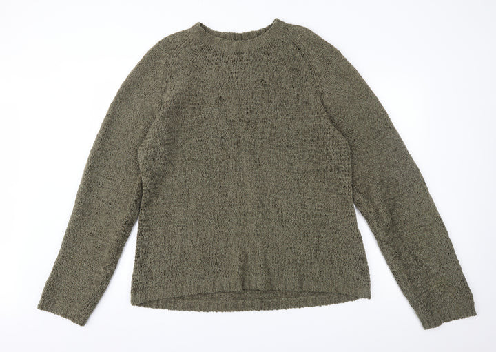 SAND Womens Green  Knit Pullover Jumper Size XL