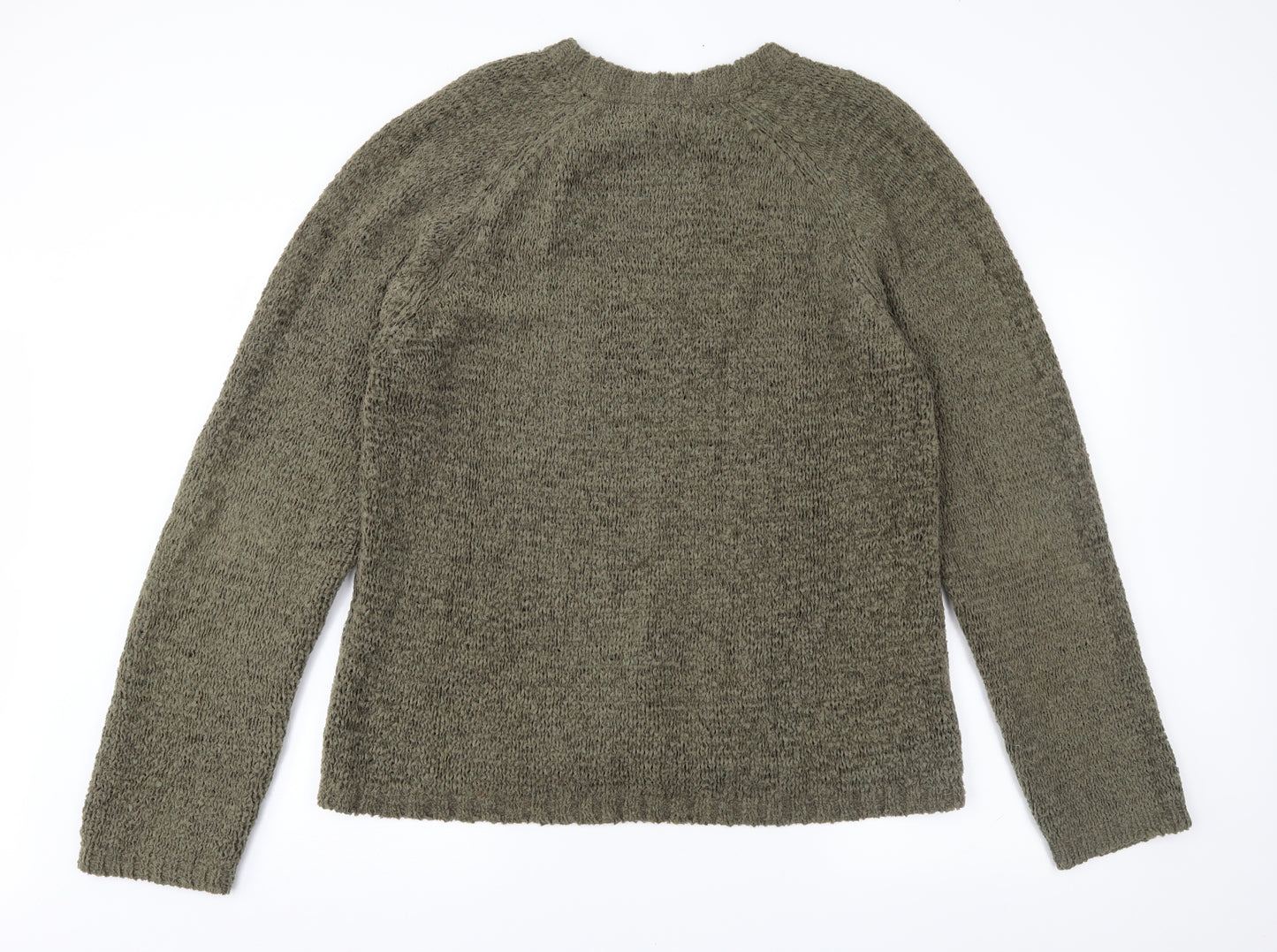 SAND Womens Green  Knit Pullover Jumper Size XL