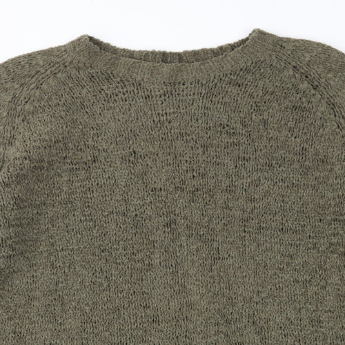 SAND Womens Green  Knit Pullover Jumper Size XL