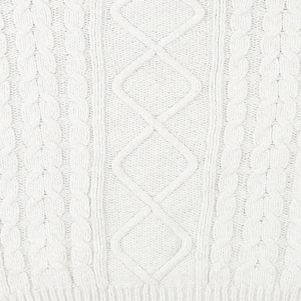 Papaya Womens Ivory  Knit Pullover Jumper Size S