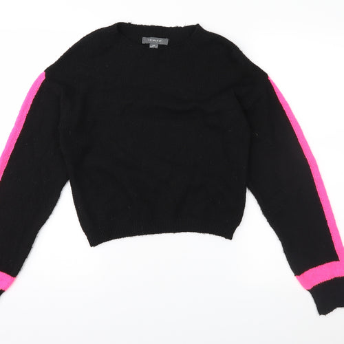 Primark Womens Black  Knit Pullover Jumper Size 4
