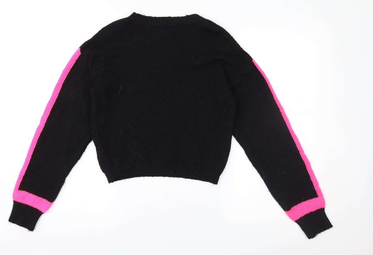 Primark Womens Black  Knit Pullover Jumper Size 4