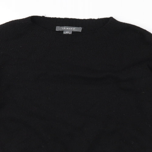 Primark Womens Black  Knit Pullover Jumper Size 4
