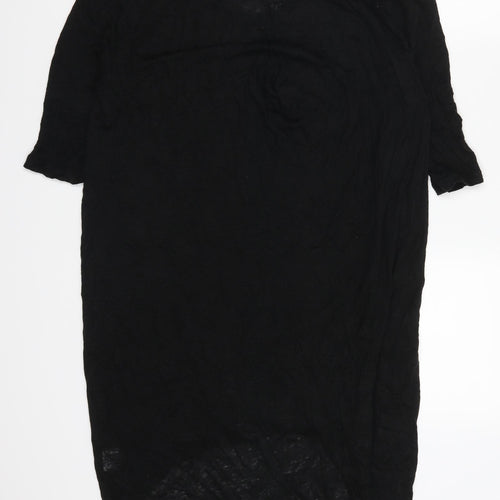 Moss Copenhagen Womens Black   T-Shirt Dress  Size S
