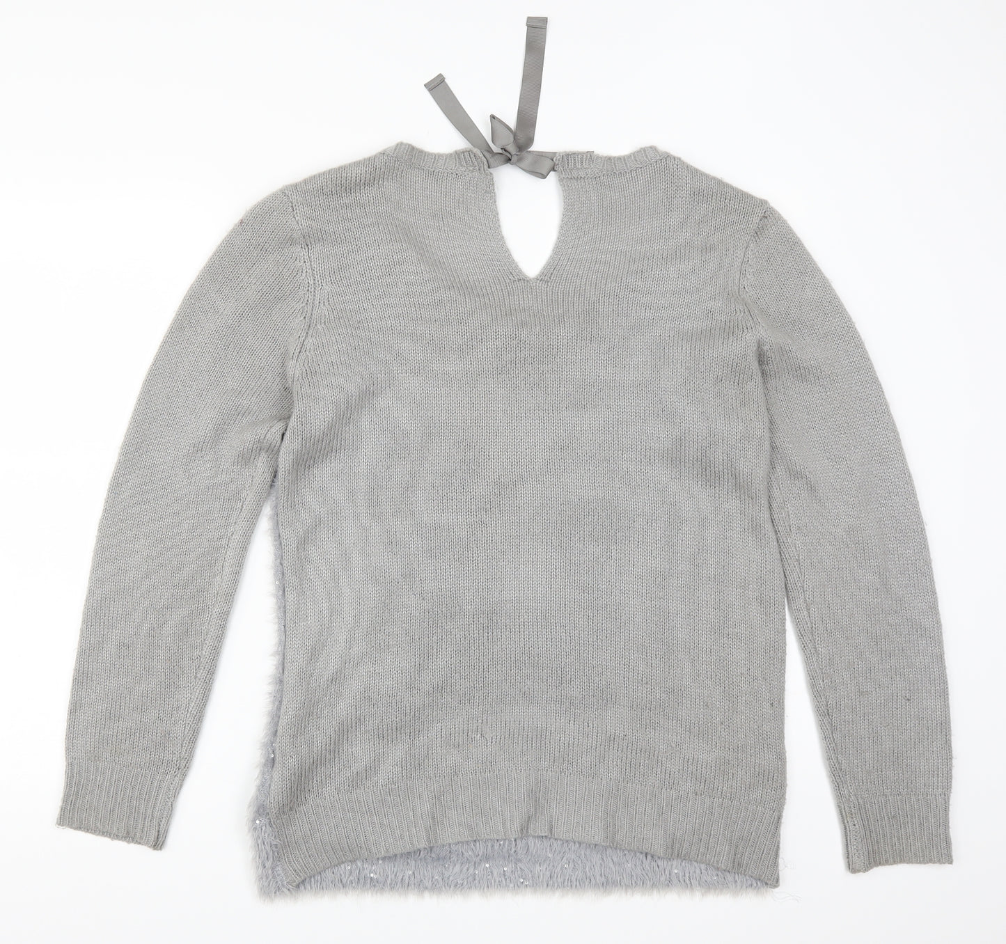 Oasis Womens Grey   Pullover Jumper Size L