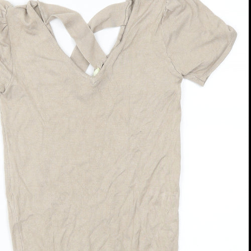 Vanilla Womens Beige   Pullover Jumper One Size