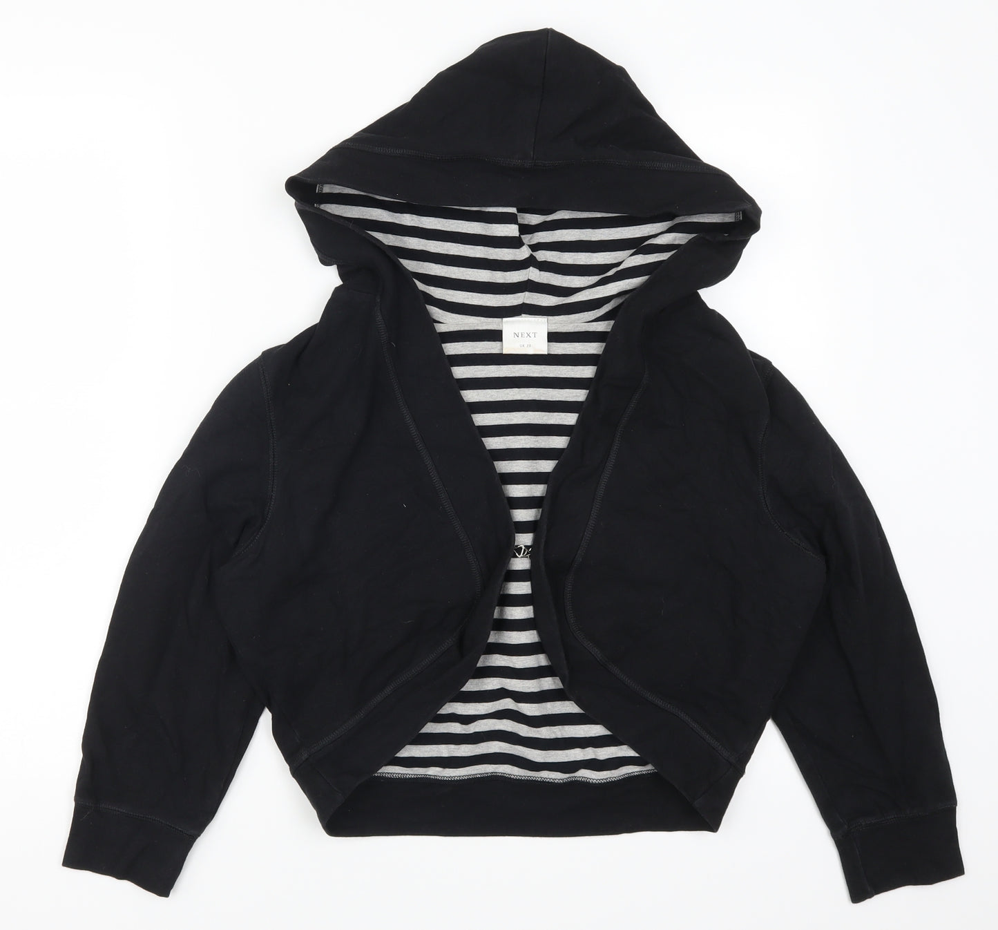 NEXT Womens Black   Cardigan Hoodie Size 20