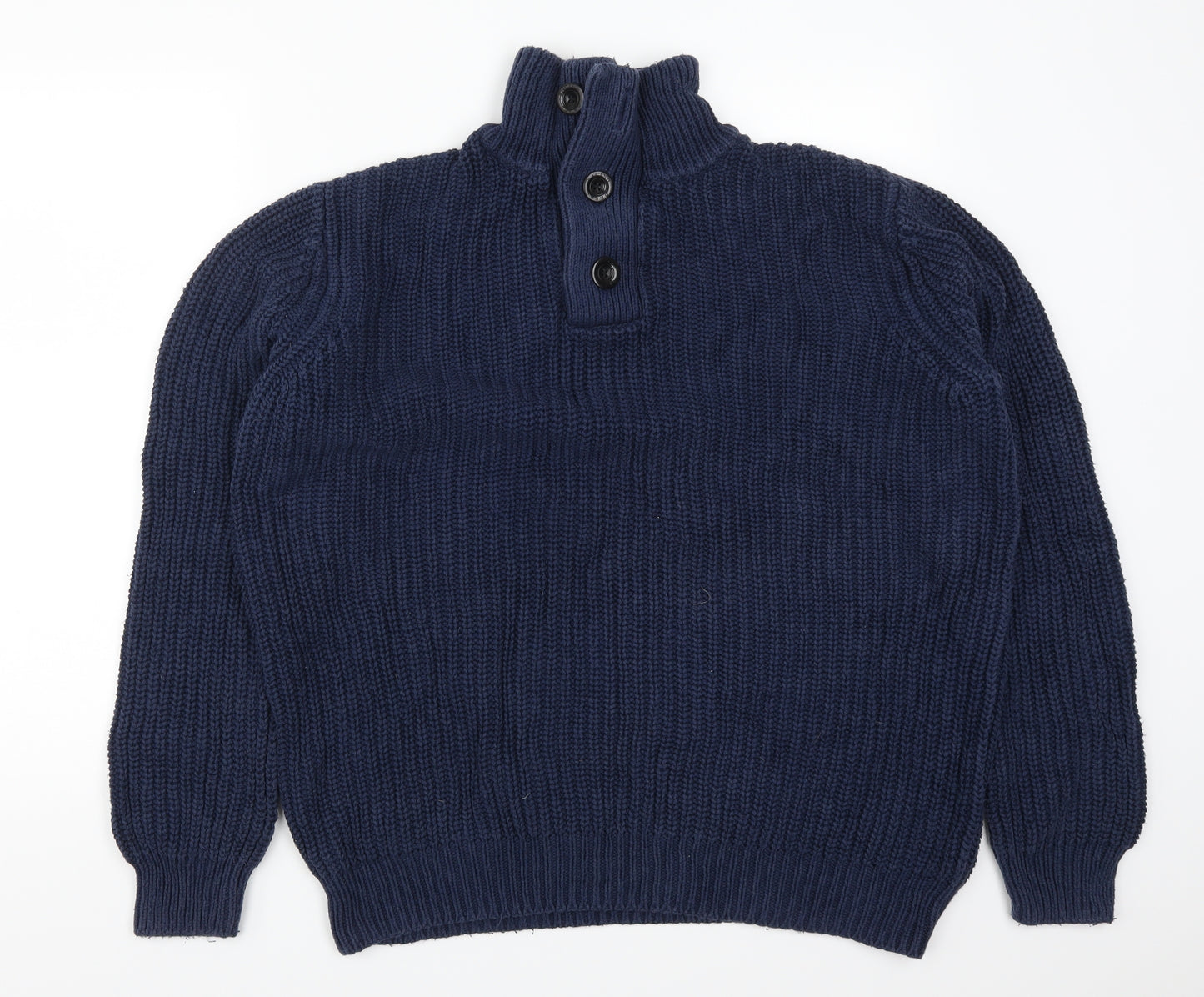 Racing Green Mens Blue  Knit Pullover Jumper Size XL