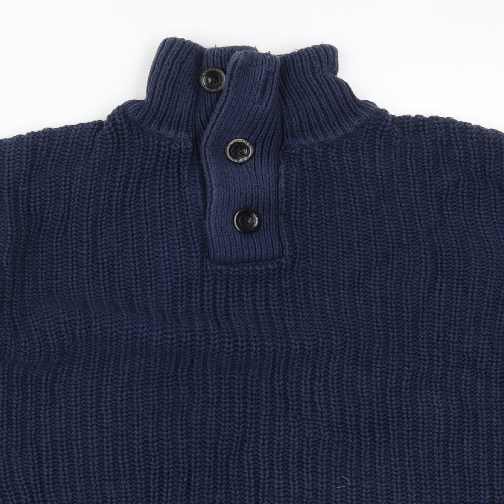 Racing Green Mens Blue  Knit Pullover Jumper Size XL