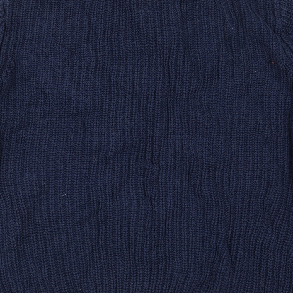 Racing Green Mens Blue  Knit Pullover Jumper Size XL