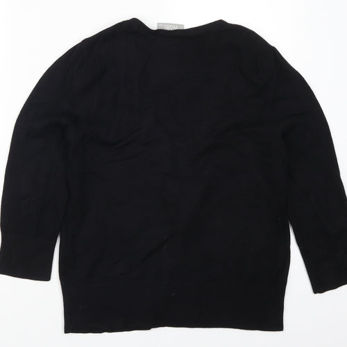 Wallis Womens Black   Cardigan Jumper Size 14