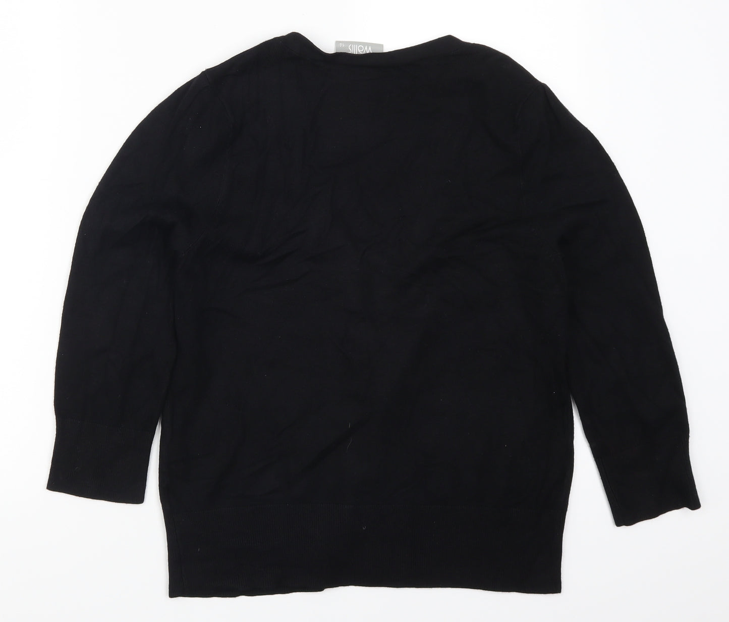 Wallis Womens Black   Cardigan Jumper Size 14