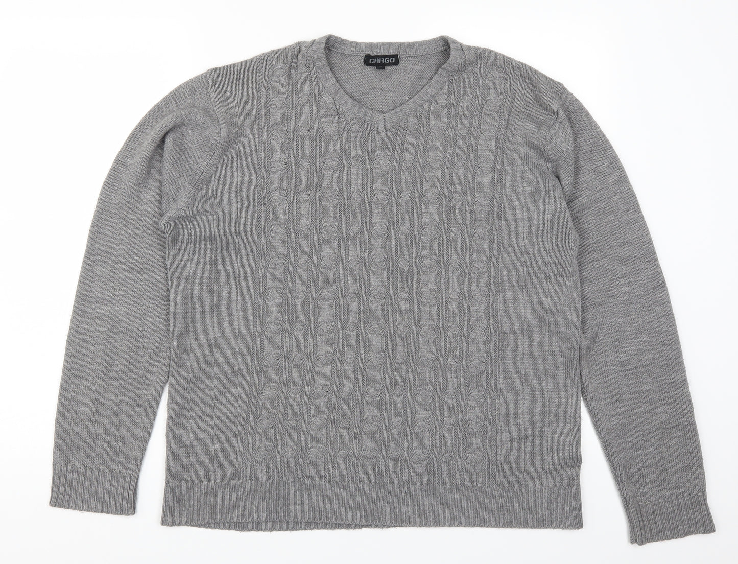 Cargo Mens Gold  Knit Pullover Jumper Size XL