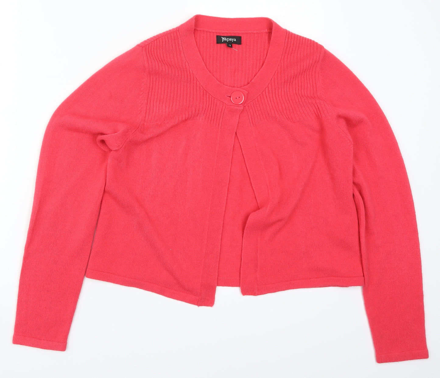 Papaya Womens Pink   Cardigan Jumper Size 12