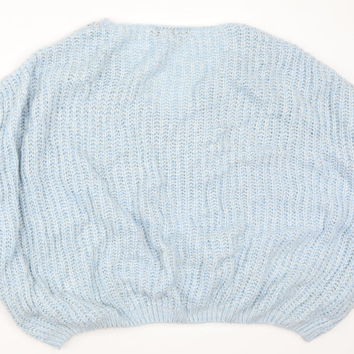 QED London Womens Blue  Knit Pullover Jumper Size L