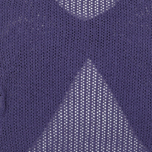 Anna Rose Womens Purple  Knit Cardigan Jumper Size M