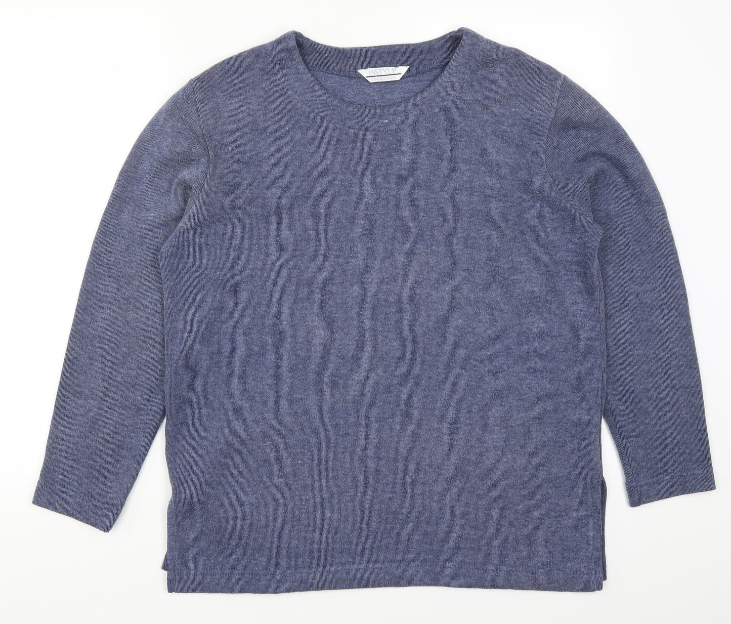 In Style Mens Blue   Pullover Sweatshirt Size S