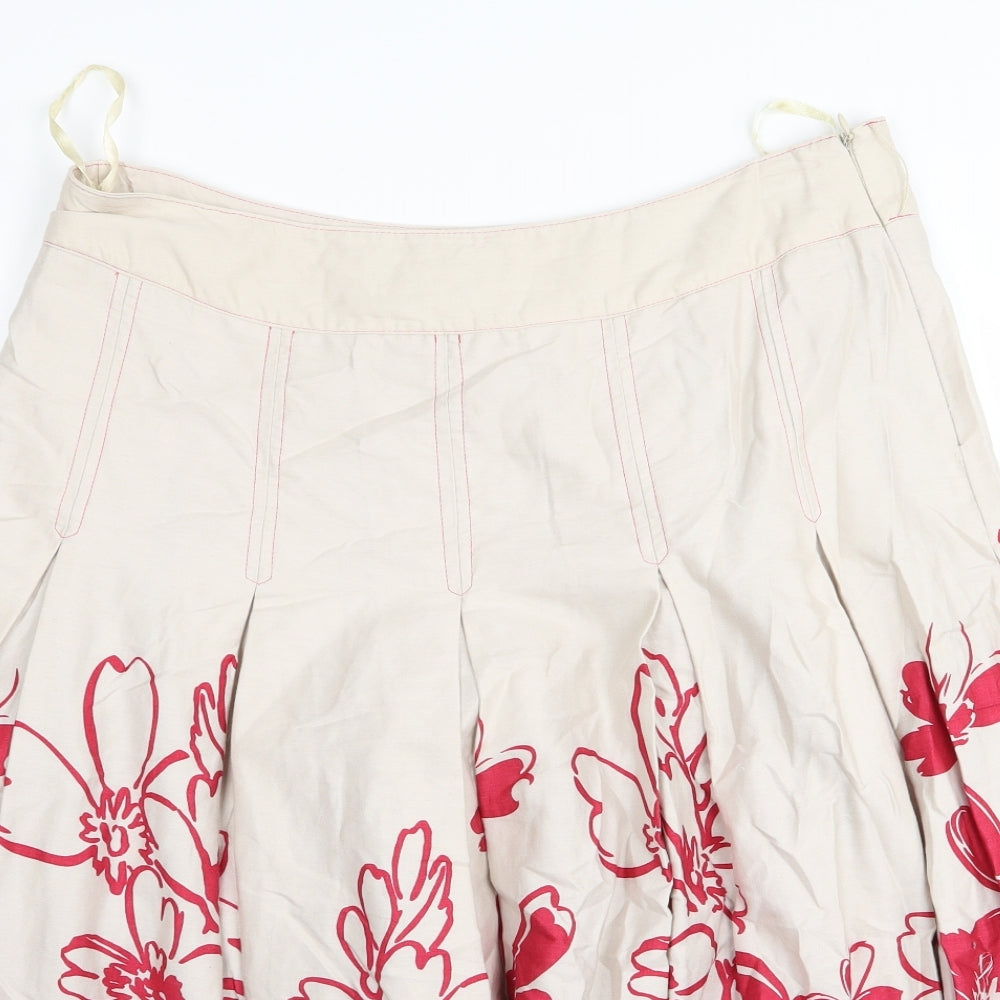 david emanuel Womens Multicoloured Floral  Flare Skirt Size 16