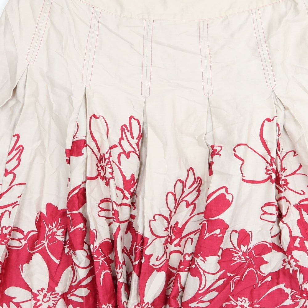 david emanuel Womens Multicoloured Floral  Flare Skirt Size 16