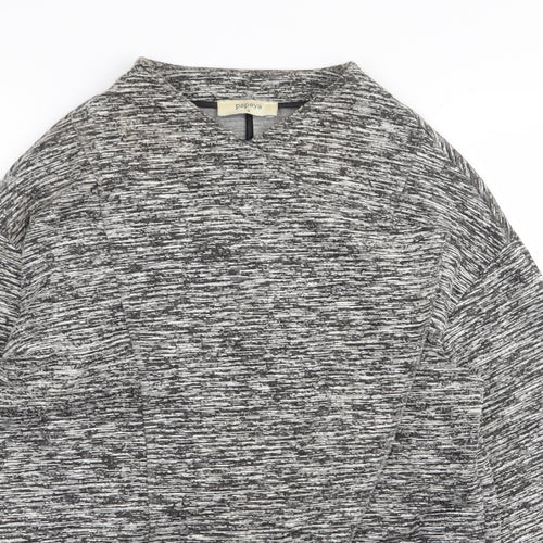 Papaya Womens Grey   Wrap Jumper Size S