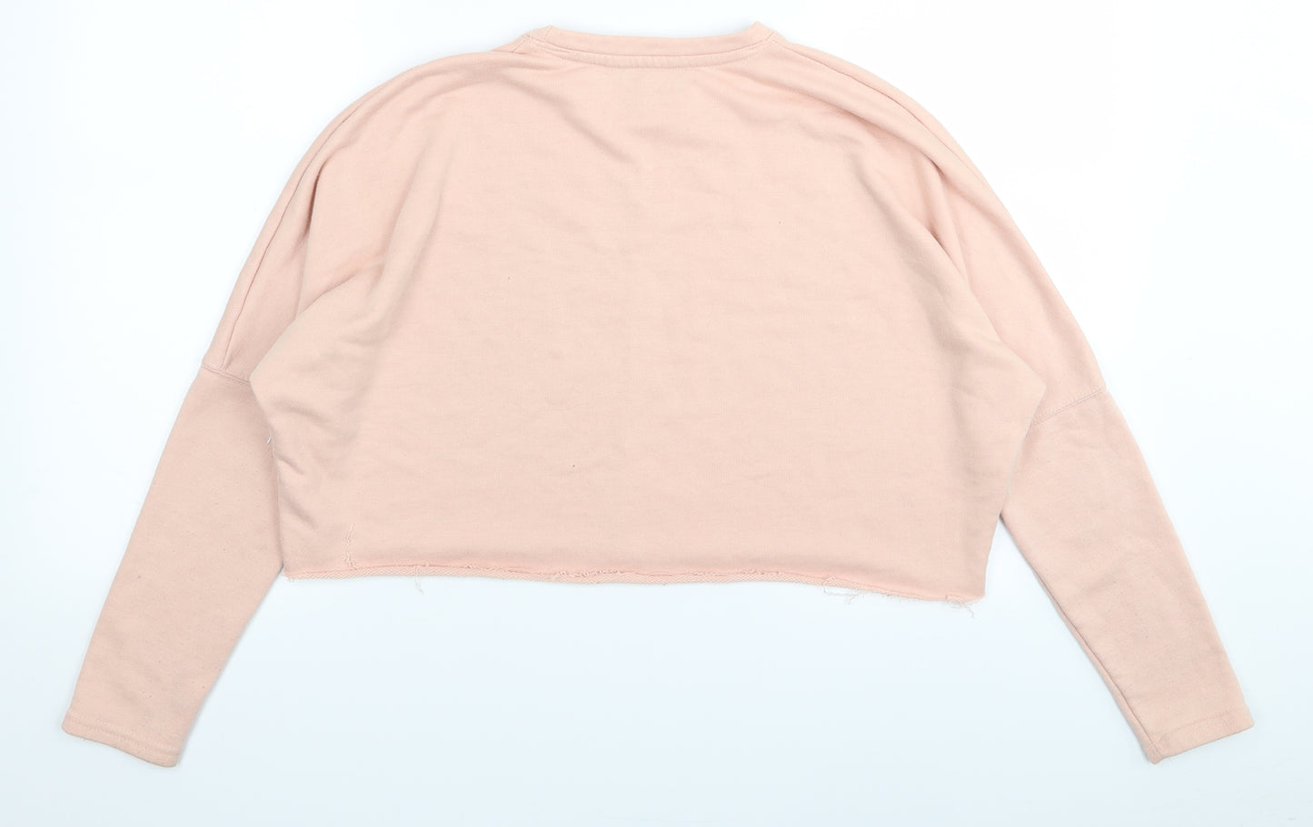 New Look Womens Pink   Pullover Jumper Size 10  - crop