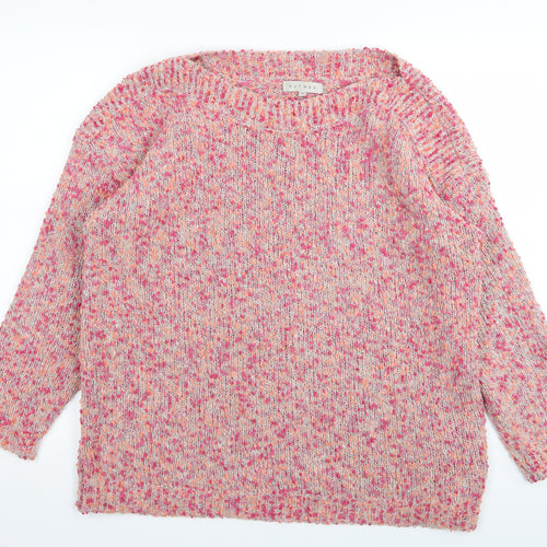Nutmeg Womens Pink   Pullover Jumper Size 16