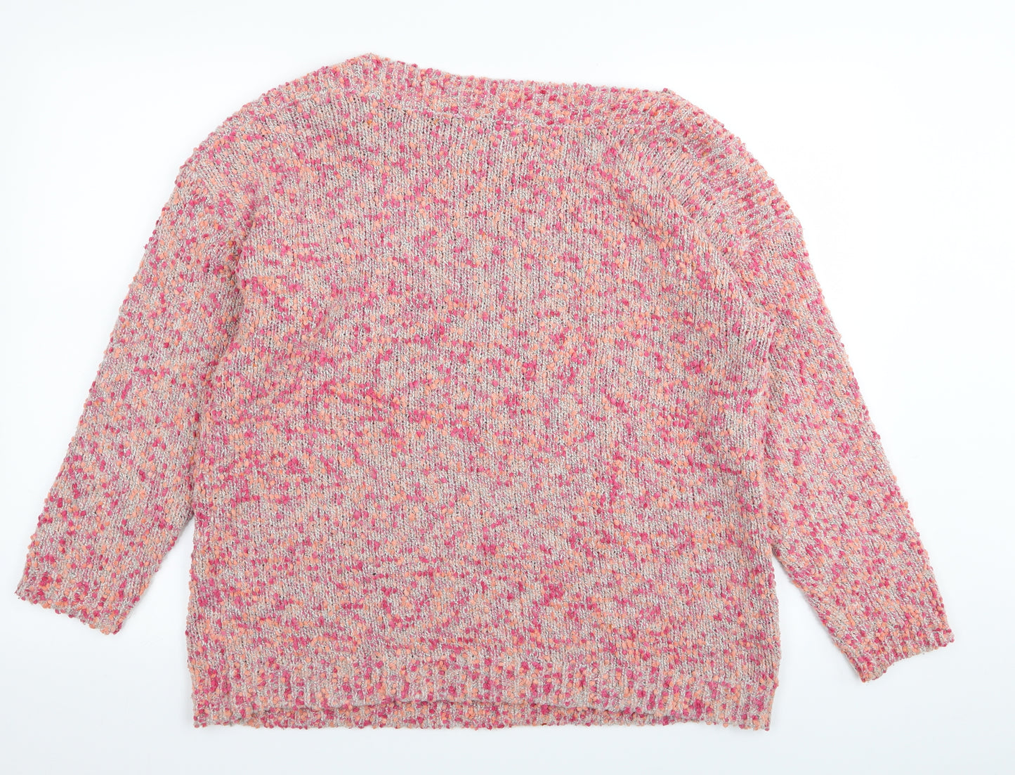 Nutmeg Womens Pink   Pullover Jumper Size 16
