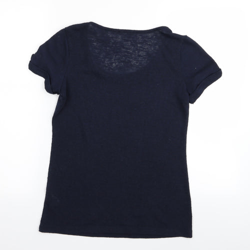 Per Una Womens Blue   Basic T-Shirt Size 12
