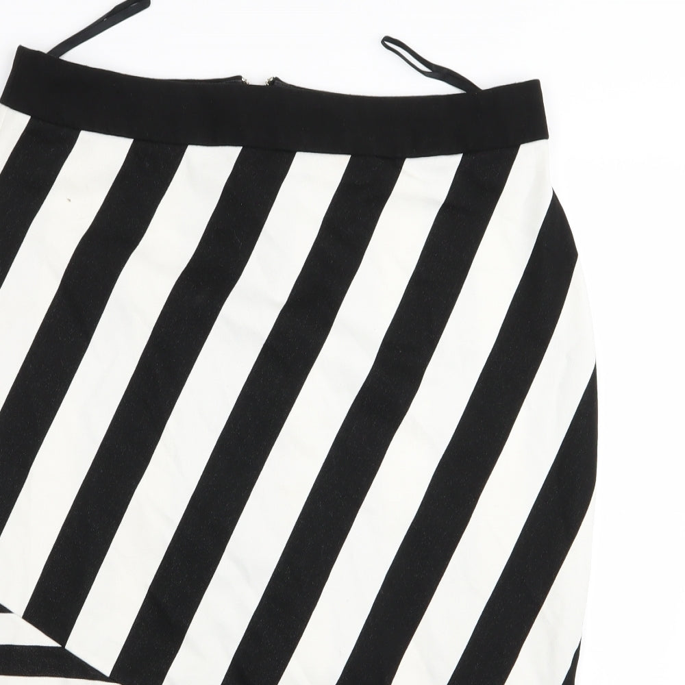 River Island Womens Multicoloured Striped  A-Line Skirt Size 16