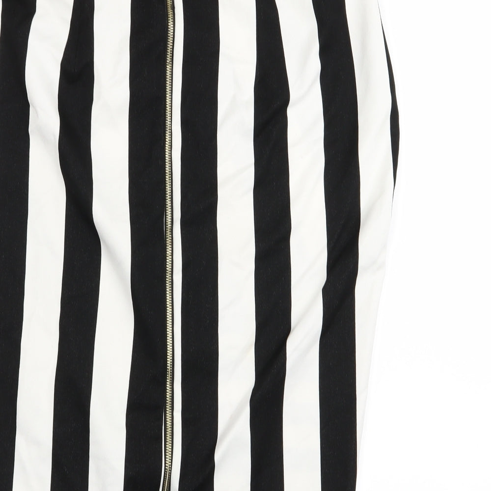 River Island Womens Multicoloured Striped  A-Line Skirt Size 16