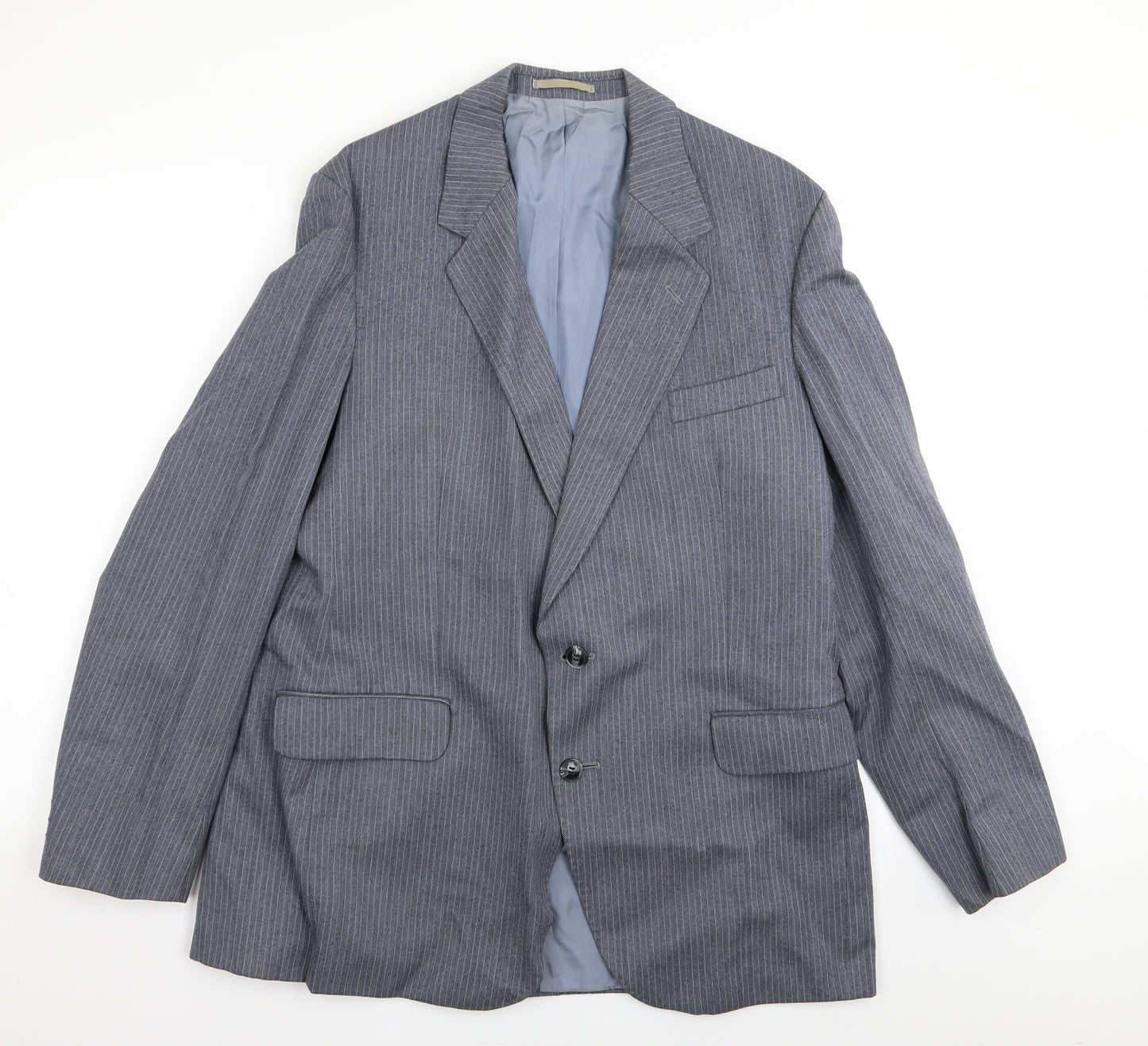 dunn and co Mens Blue Striped  Jacket Blazer Size 40
