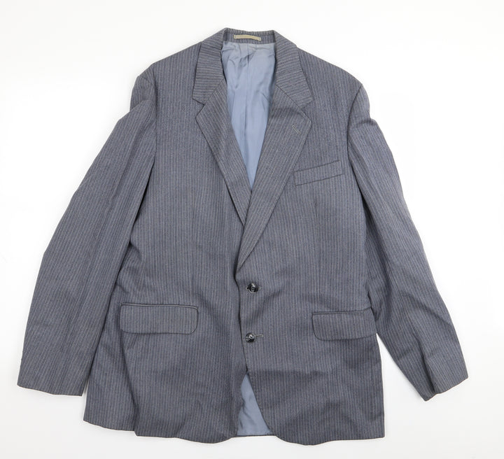 dunn and co Mens Blue Striped  Jacket Blazer Size 40