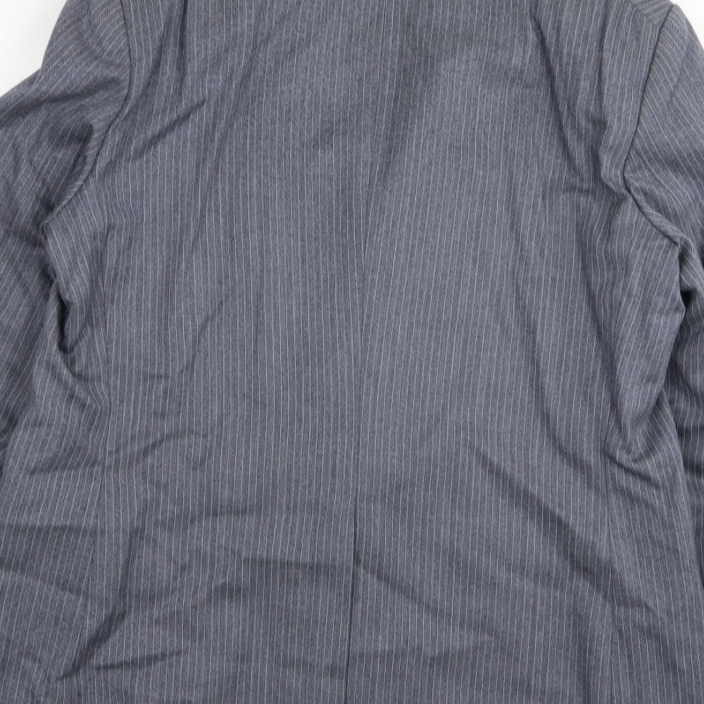 dunn and co Mens Blue Striped  Jacket Blazer Size 40