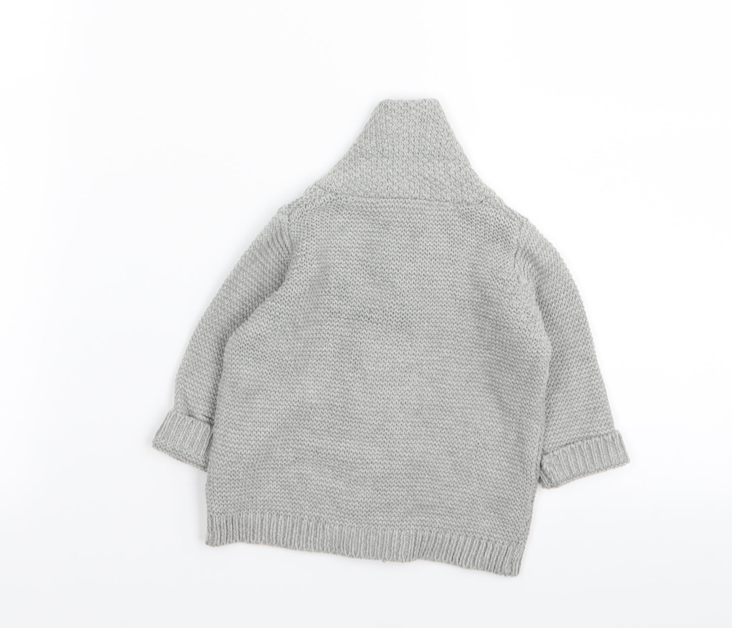 Matalan Boys Grey   Cardigan Jumper Size 3-6 Months