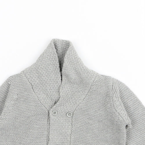 Matalan Boys Grey   Cardigan Jumper Size 3-6 Months