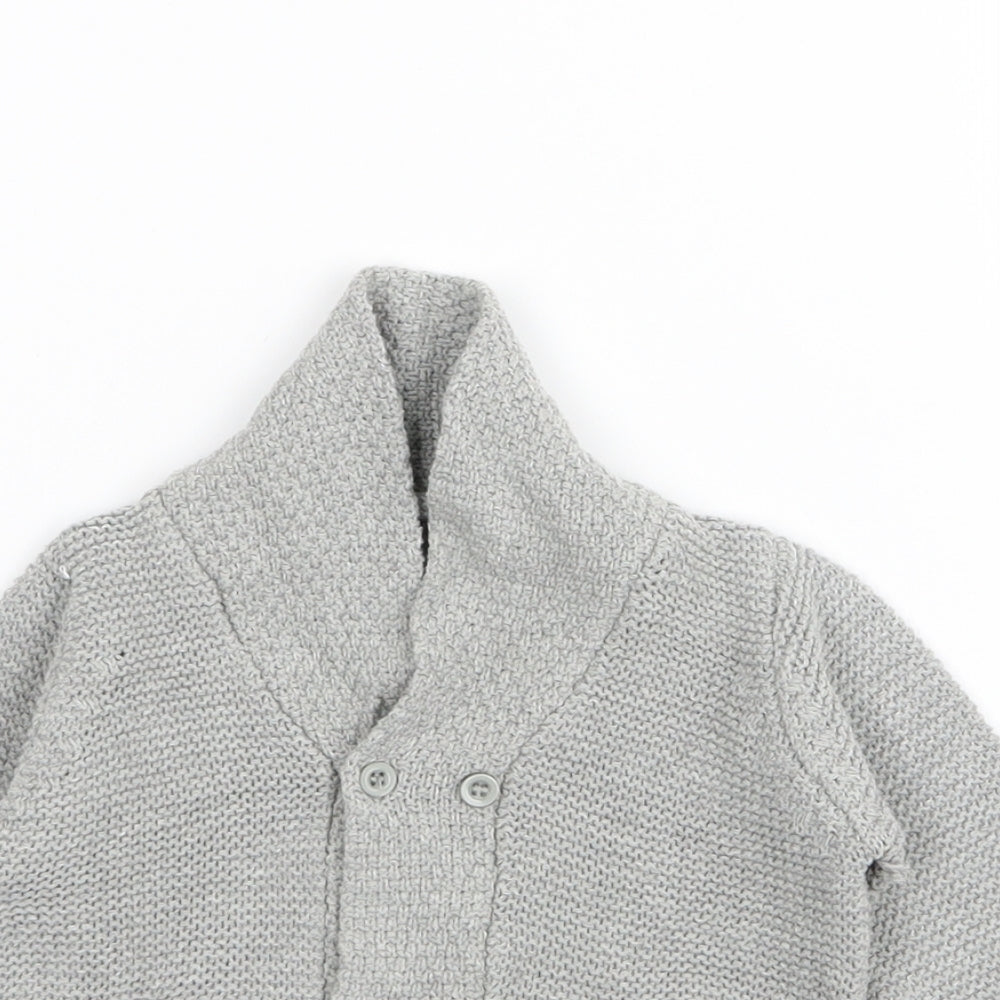 Matalan Boys Grey   Cardigan Jumper Size 3-6 Months