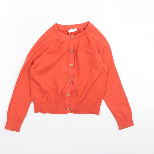 NEXT Girls Orange   Cardigan Jumper Size 4 Years