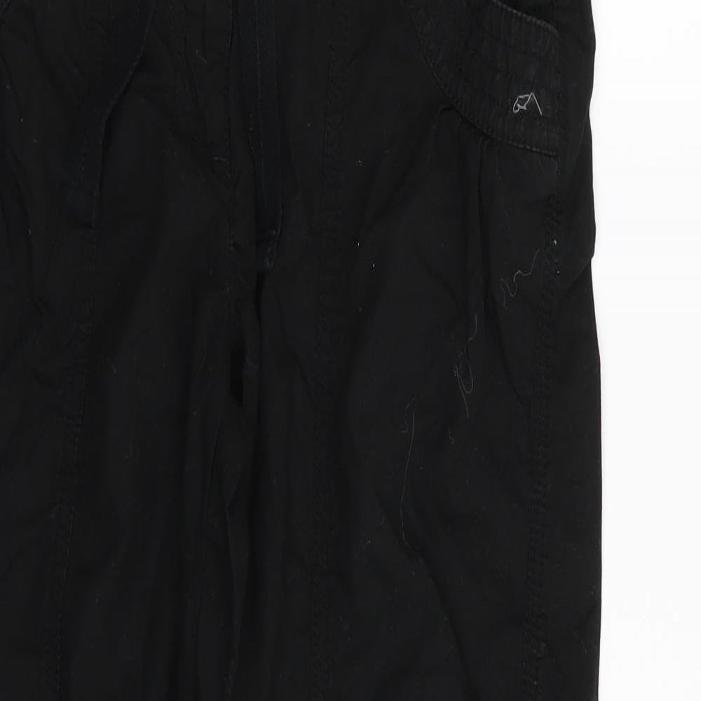Asda George Womens Black   Cargo Trousers Size 10 L30 in