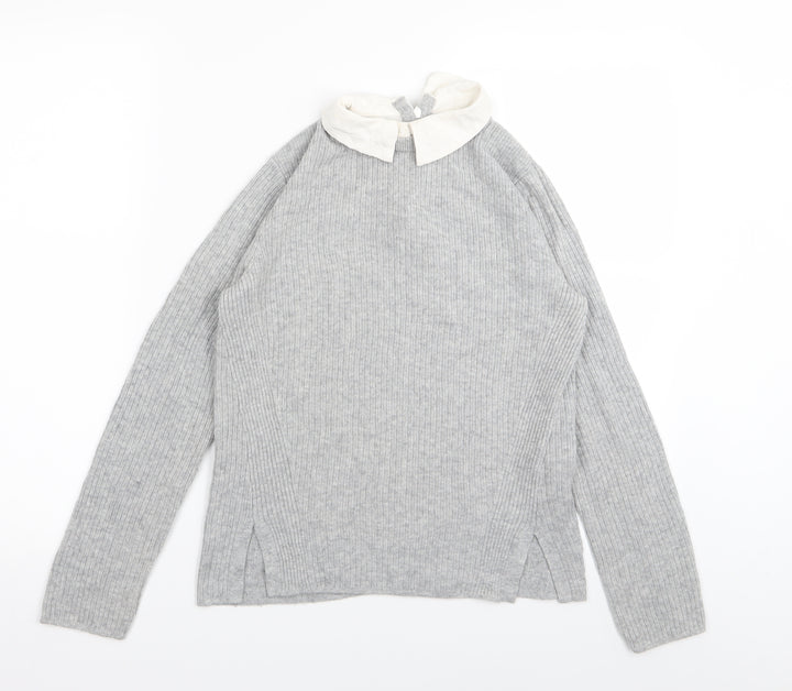 Topshop Womens Grey Pullover Jumper Size 8