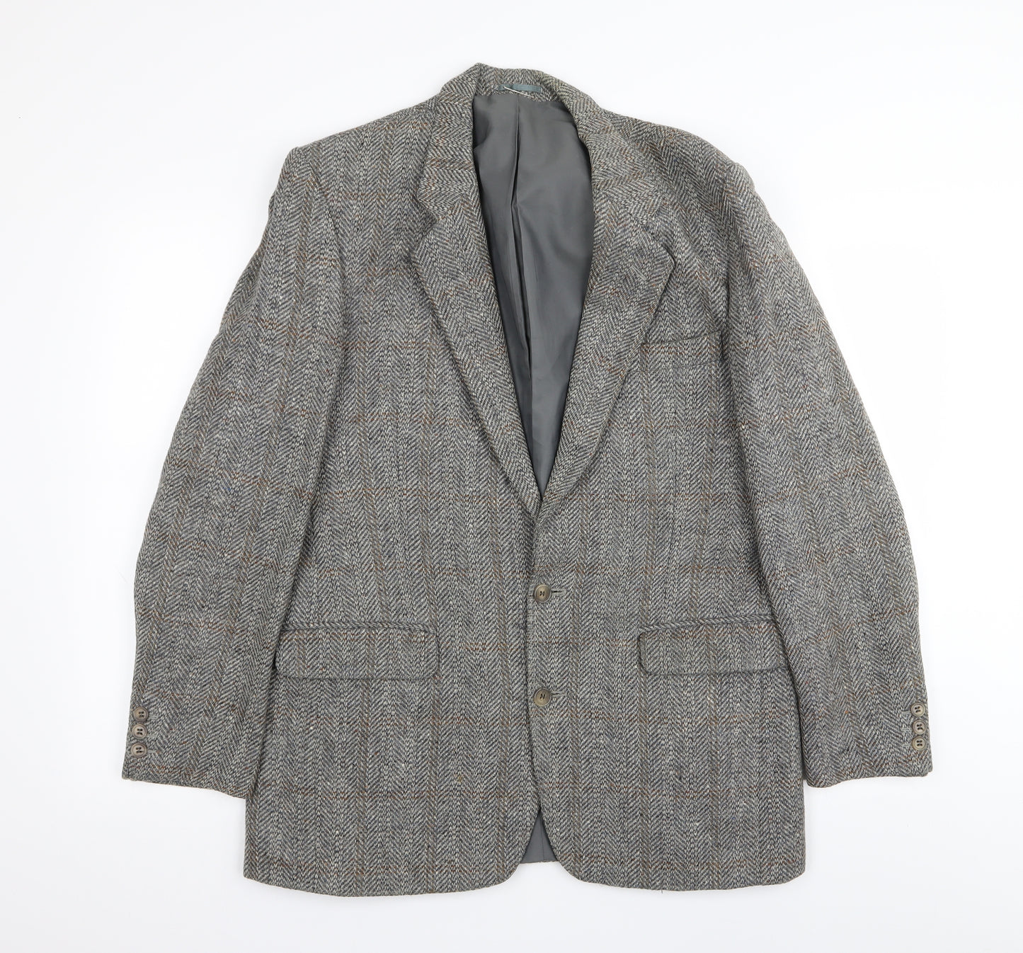 centaur Mens Grey Houndstooth  Jacket Blazer Size 40