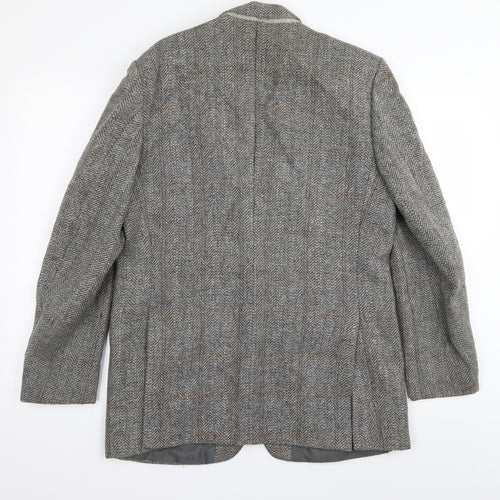centaur Mens Grey Houndstooth  Jacket Blazer Size 40