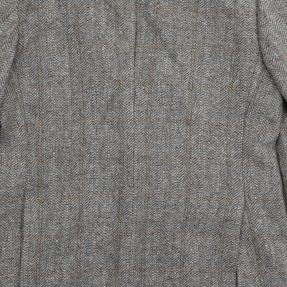 centaur Mens Grey Houndstooth  Jacket Blazer Size 40