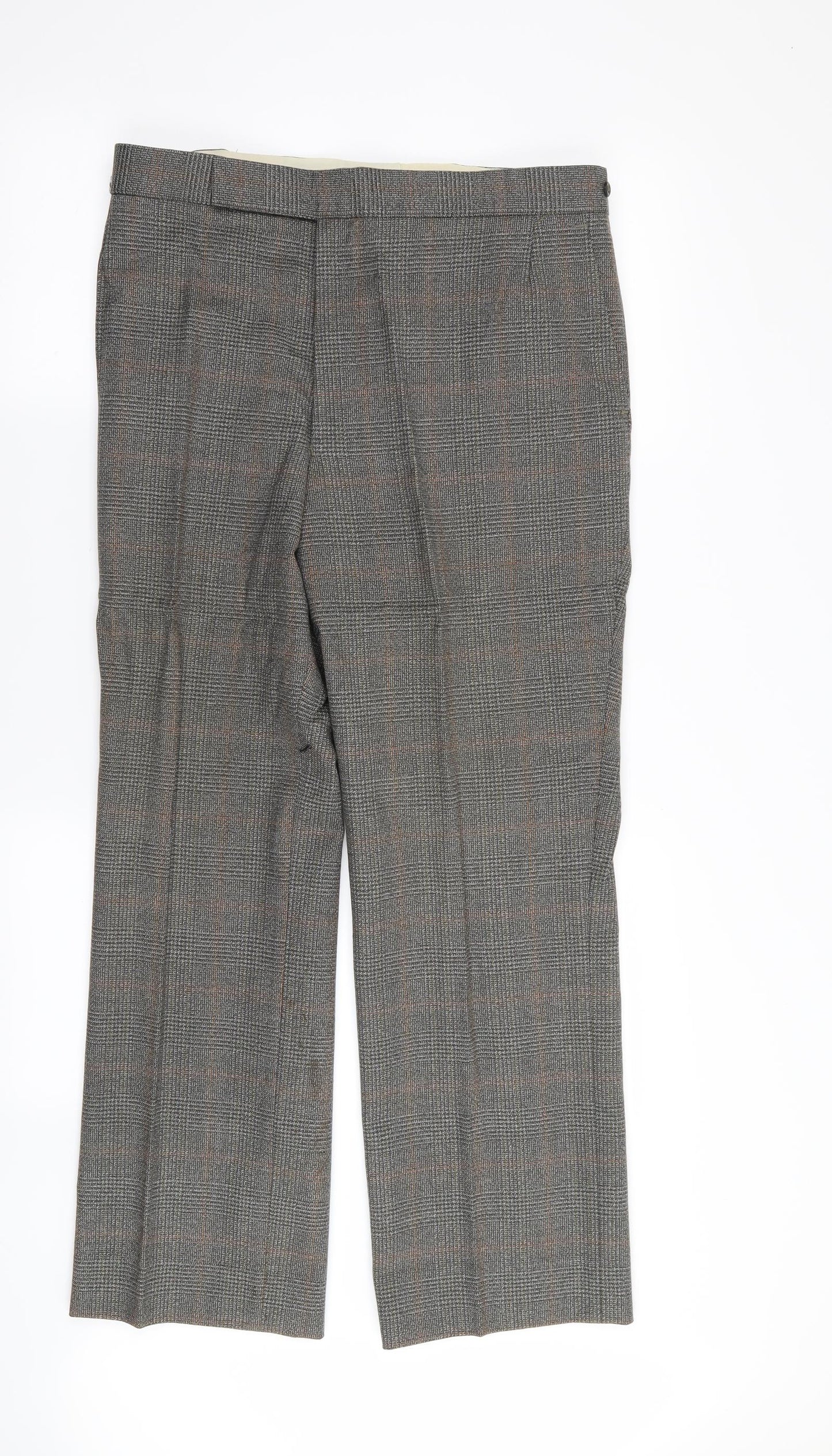 dunn and co Mens Grey Houndstooth  2 Piece Suit Size 40 L27 in