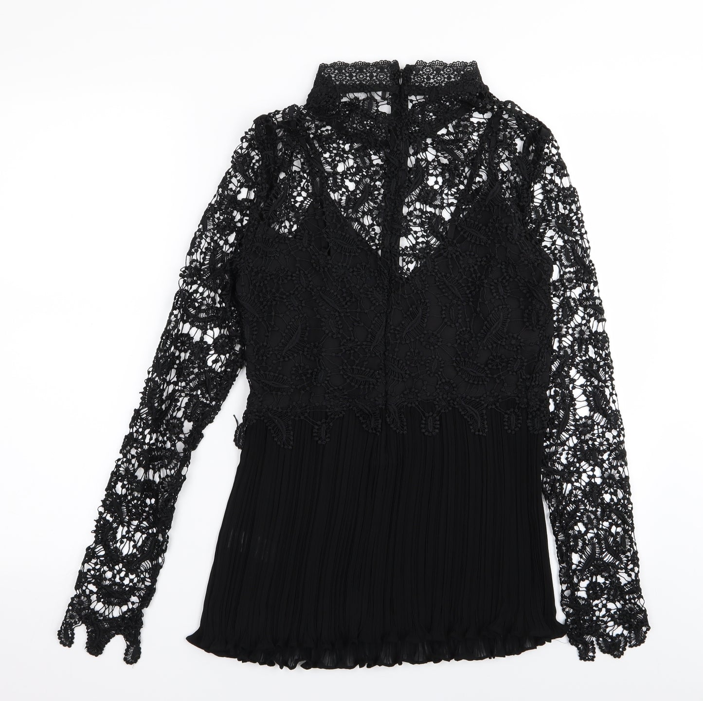 Rochelle Humes Womens Black Floral  A-Line  Size 8