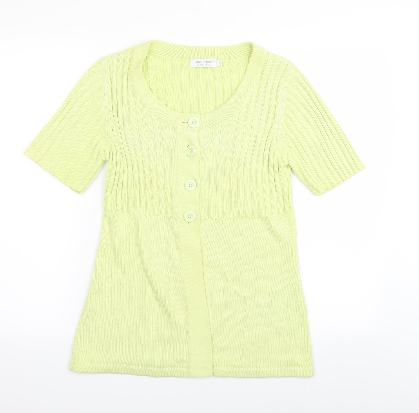 Signature Womens Yellow   Cardigan Jumper Size S